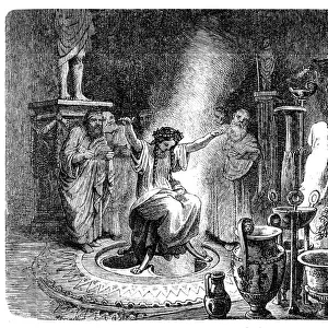 The Pythia foretells the Oracle of Delphi