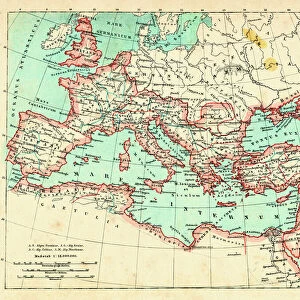 Roman Empire at its height under emperor Trajan 117 AD