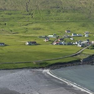 Sandvik, the northernmost village on Suouroy, Faroe Islands, Denmark