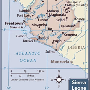 Sierra Leone Acrylic Blox Collection: Maps