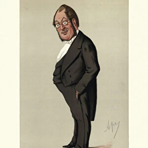 Sir Oscar Clayton, British surgeon, courtier, socialite. Vanity fair caricature