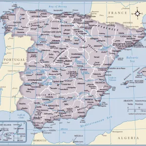 Spain country map