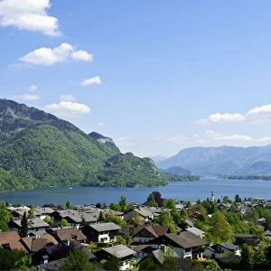St. Gilgen on Lake Wolfgang, Salzkammergut, Salzburg, Austria, Europe, PublicGround