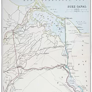 Suez Canal Map 1898