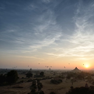 Sun rise in Old Bagan, Myanmar