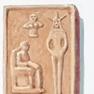 Four tablets representing the ten commandments