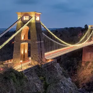Clifton Suspension Bridge Sunset Print, Bristol UK