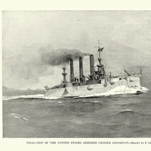 USS Brooklyn (ACR-3), United States Navy Warship, armored cruiser, 1890s