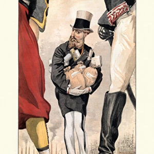 Vanity fair caricature of King Leopold II of Belgium