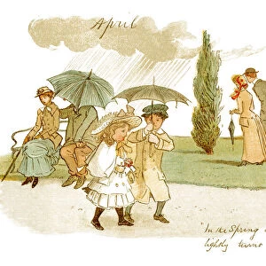 Victorian couples on an April day