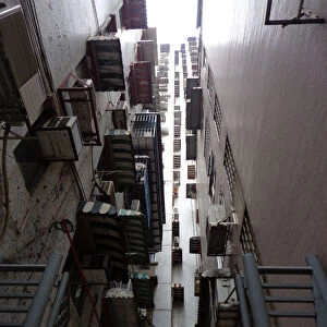 View on a back alley in Macau