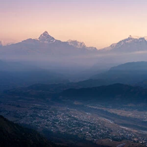 View of the Himalayas from Sarangkot, Pokhara, Nepal