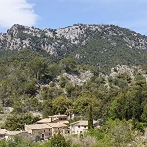 View of the village of Orient, municipality of Alaro, Mallorca, Majorca, Balearic Islands, Spain, Europe