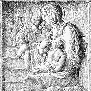 Virgin Mary with child by Michelangelo
