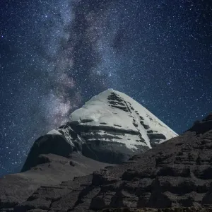 Mt. Kailash Under Milky Way Print Mt. Kailash Under Milky Way Print