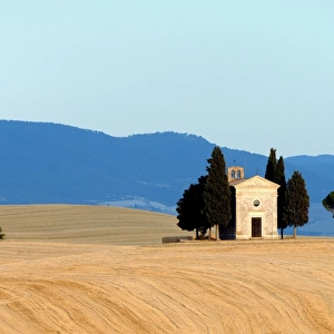 Vitaleta Chapel at harvest period