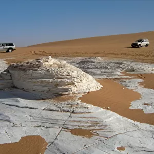 White Diatomite Field in the Sahara
