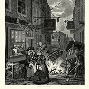 William Hogarth Four Times of the Day - Night