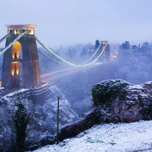 Wintry Clifton bridge