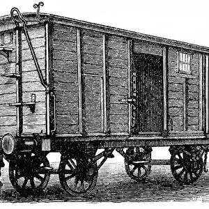 Wooden boxcar