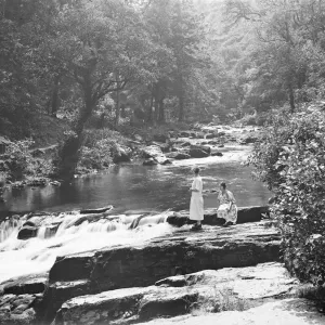 Lynton Print in Devon, 1925