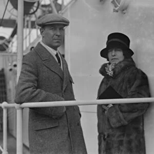 Aboard the SS. Andalucia Star at Tilbury. Mr Mitchell Hedges and Lady ( Richmond