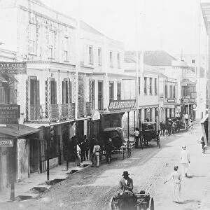 Barbados Broad Street in Bridgetown. Capital of Barbados 25 March 1920