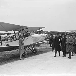 Civil aviation display for King of Afghanistan at Croydon aerodrome. 21 March 1928