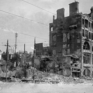 Easter Rising (originally captioned The Dublin rebellion) The ruins of Sackville Street