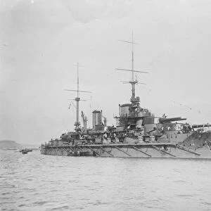 The French Battleship Bretagne Which has been given orders to steam from Toulon