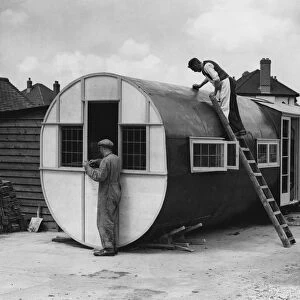 The fuselage of a Horsa glider - the type used by airborne troops in World War II
