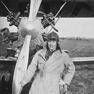 Germany to New York flight. The German pilot Udet. 1927