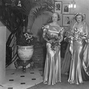 Mannequin Brides. Three bridal mannequins who appeared at the dancing mannequin