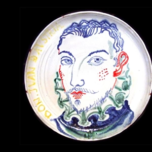 Michaela Gall - tudor portrait plates Don Juan ( Don John of Austria )