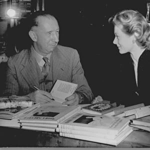 Moira Shearer, the red headed ballerina and Neville Shute, the well known author