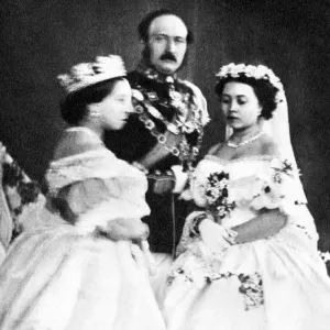 Queen Victoria Print: Formal Portrait of Royal Family Queen Victoria Print: Formal Portrait of Royal Family