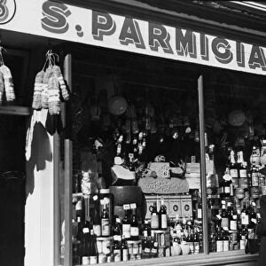 S. Parmiciani and Italian produce store at 8 Old Compton Street, Soho, London, England