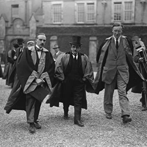 St Andrews Celebrations Sir James Matthew Barrie, 1st Baronet in the middle 4 May 1922