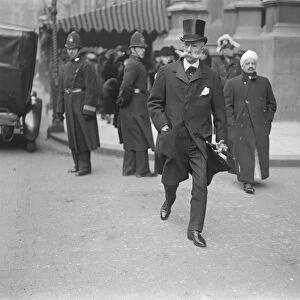 State Opening of Parliament Lord Wyfold leaving the House of Lords 7 February 1922