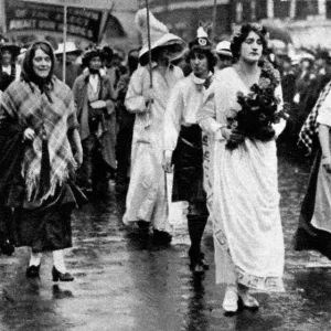 Print of Women's Right to Serve Demonstration, 17 July 1915 Print of Women's Right to Serve Demonstration, 17 July 1915