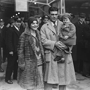 Young Stribling and family arrive. Mr and Mrs Stribling with their son W L Stribling the third