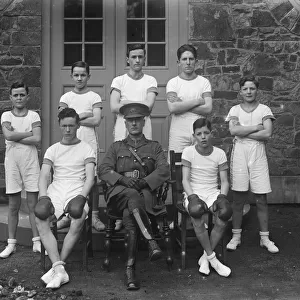 Boxing team, Truro Cathedral School, Truro, Cornwall. February 1926