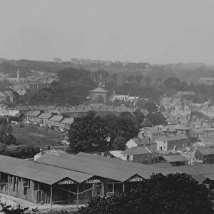 A general view of Truro, Cornwall from Poltisco. Probably early 1900s