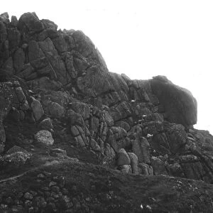 Logan Rock, Treryn Dinas, Porthcurno, St Levan, Cornwall. 1898