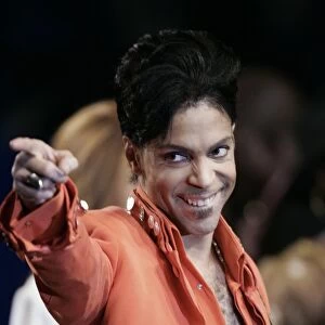 Prince Performing During a Press Conference
