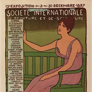 15th Exhibition, international society of painting and sculpture, 1890 (poster)