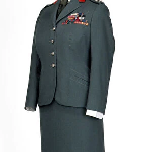 No 2 dress jacket worn by HRH Princess Mary, The Princess Royal, Womens Royal Army Corps, 1962-1964 (fabric)
