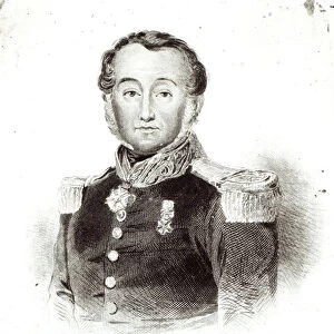 Abel Aubert Dupetit-Thouars (1793-1864) (engraving) (b / w photo)