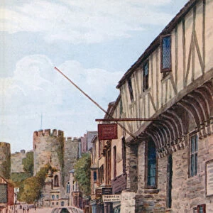 Aberconway and Castle, Conway (colour litho)