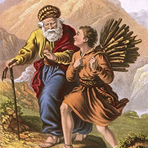 Abraham and Isaac on their way to Moriah